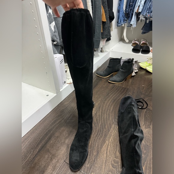 Marc Fisher Velvet Boots - Picture 2 of 4